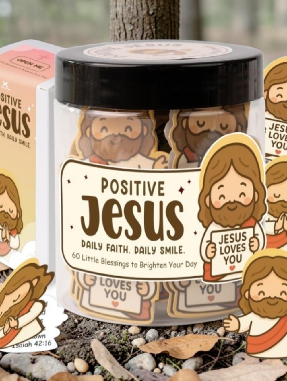 Positive Jesus Bible Verse Jar - Christian Gifts
